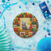 A KITTEN QUILT CHRISTMAS ~ Niedlich ~ Pappteller (Party)