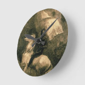 A Knight, c.1885 Runde Wanduhr (Winkel)