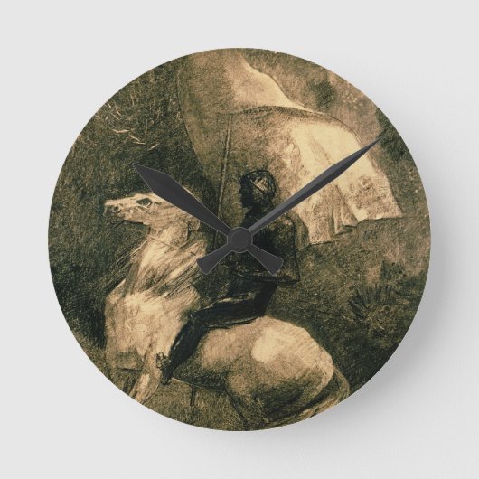 A Knight, c.1885 Runde Wanduhr (Vorderseite)