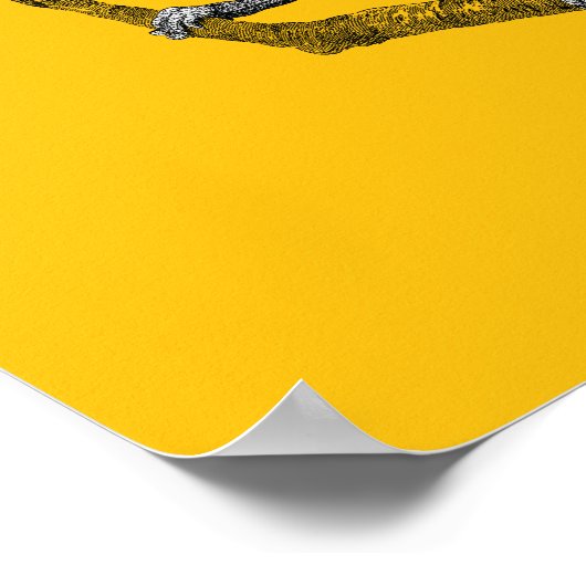 A knight riding a chameleon poster (Ecke)