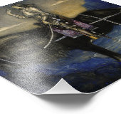 "A Knight Rode Up" Wasserfarbe von John Bauer Fotodruck (Ecke)