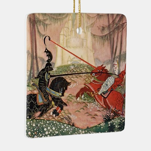 "A Knightly Joust" von Thomas Mackenzie Keramikornament (Rechts)