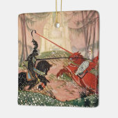 "A Knightly Joust" von Thomas Mackenzie Keramikornament (Links)