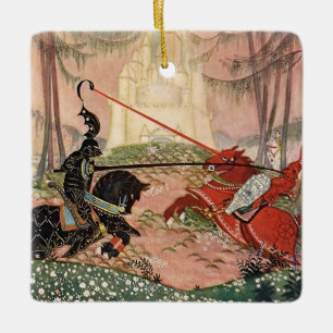 "A Knightly Joust" von Thomas Mackenzie Keramikornament