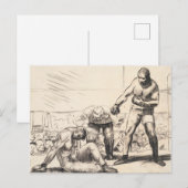 A Knock Down - George Bellows - c1917 Postkarte (Vorne/Hinten)