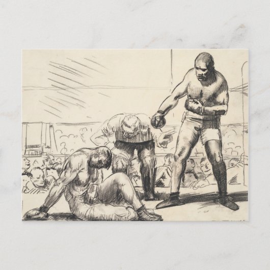 A Knock Down - George Bellows - c1917 Postkarte (Vorderseite)