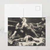 A Knock-Out - George Bellows - 1921 Postkarte (Vorne/Hinten)