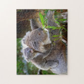 A Koala mother and baby in a tree Puzzle (Vertikal)
