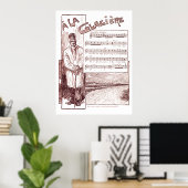 "`A La Glaciere" Ice House Poster (Heimbüro)