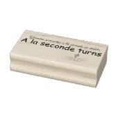 A La Seconde Turns Gummistempel (Stempel)
