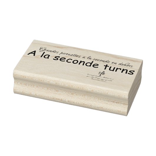 A La Seconde Turns Gummistempel (Stempel)