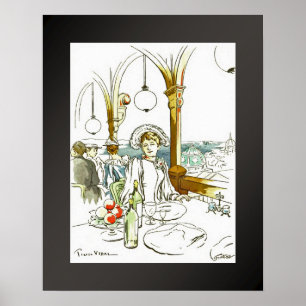 A la Tour Eiffel ~ Eiffelturm ~ Pierre Vidal Poster