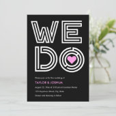 A-Labyrinth-Liebe | Wir machen Maze Heart Wedding Einladung (Stehend Vorderseite)