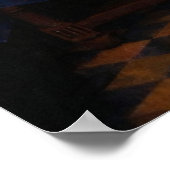 A Lady and Two Gentlemen by Johannes Vermeer Poster (Ecke)