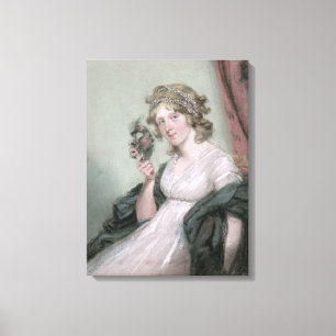 A Lady Holding a Negro Mask, c.1795-80 (pastel on Leinwanddruck