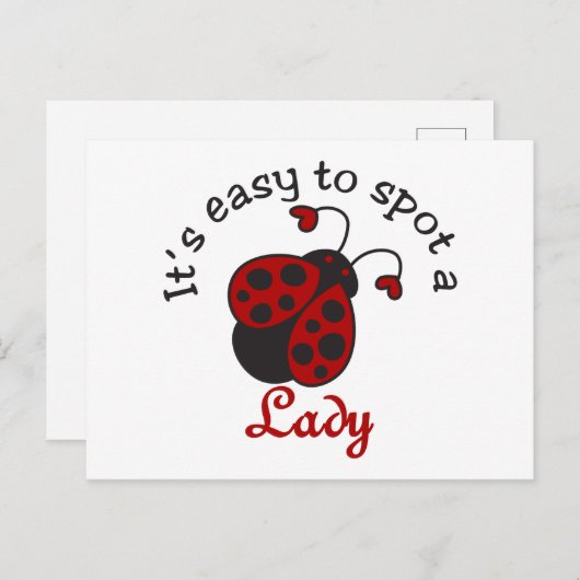 A Lady Postkarte (Vorne/Hinten)