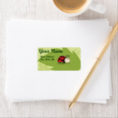 A Ladybug Adressaufkleber (Insitu)