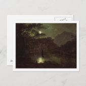 A Lake by Moonlight, c.1780-82 (Öl auf Leinwand) Postkarte (Vorne/Hinten)