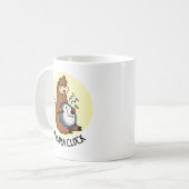 A-Lama Clock Funny Llama Pun Kaffeetasse (Vorderseite Links)