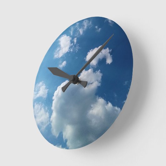 A large cloud runde wanduhr (Winkel)