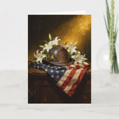 "A Last Salute, Given in Silence" Sympathy Karte (Vorderseite)