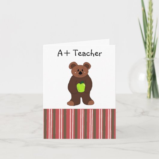 A+ Lehrer Feiertagskarte (Vorderseite)