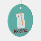 A+ Lehrer Keramik Ornament (Rechts)