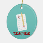 A+ Lehrer Keramik Ornament (Links)