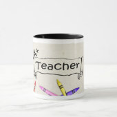 A+ Lehrer mit der Zeichenstift-Tasse Tasse (Zentrum)