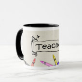 A+ Lehrer mit der Zeichenstift-Tasse Tasse (Vorderseite Links)