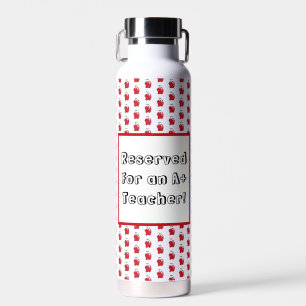 A+ Lehrer Rother Apfel Coole Schule Cartoon Trinkflasche