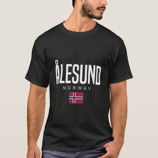 Ã... Lesund Norwegen T-Shirt (Vorderseite)
