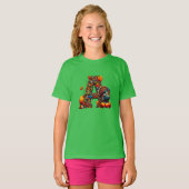 A letter A in Thanksgiving style T-Shirt (Vorne ganz)