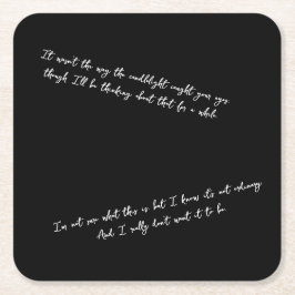 A Letter Few Days After a First Date Rechteckiger Pappuntersetzer