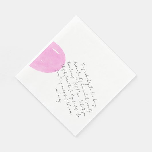 A Letter Few Days After a First Date Serviette (Ecke)