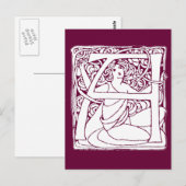 A Letter Lady Postkarte (Vorne/Hinten)