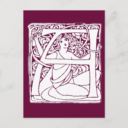 A Letter Lady Postkarte (Vorderseite)