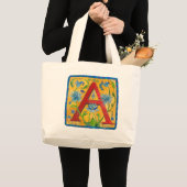 A Letter Tote Bag Jumbo Stoffbeutel (Vorderseite (Produkt))