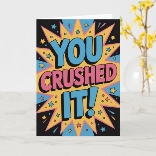 A Level Exam Congratulation Graduation  Karte (Gelbe Blume)