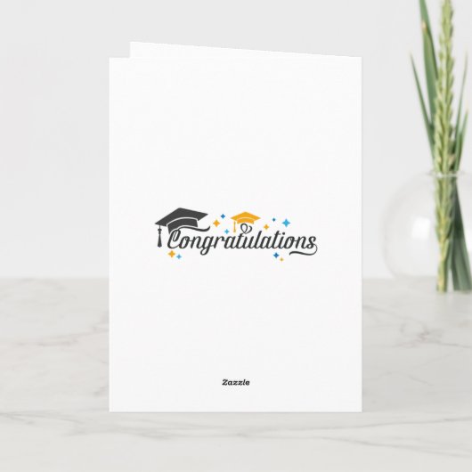 A Level Exam Congratulation Graduation  Karte (Rückseite)