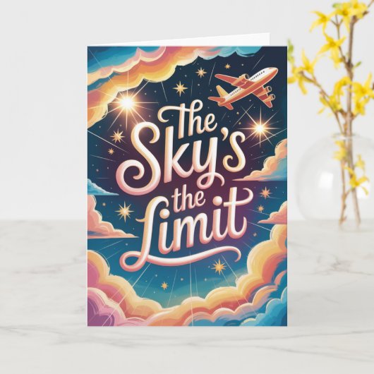 A Level Exam Congratulation Graduation  Karte (Gelbe Blume)