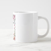 A-Level-Prüfungs-Blumen-Gratulation Abschluss Jumbo-Tasse (Rechts)