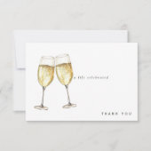 A Life gefeiert Champagne Bereavement Danke (Vorderseite)