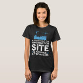 A life without construction site Excavator T-Shirt (Vorne ganz)