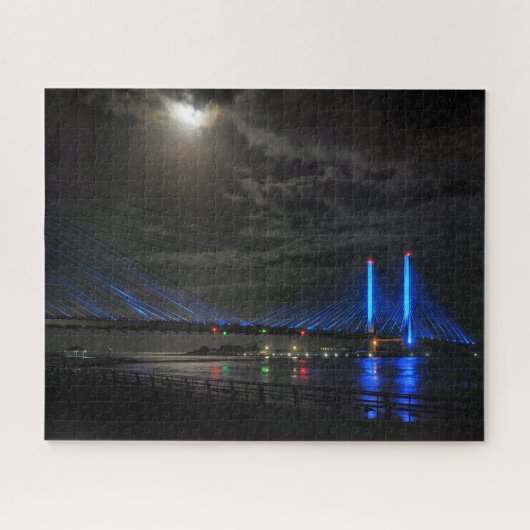A light from above the Indian River Bridge Puzzle (Horizontal)