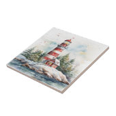 A Lighthouse in Winter Fliese (Seite)