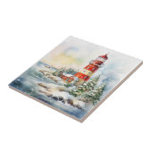 A Lighthouse in Winter Fliese (Seite)