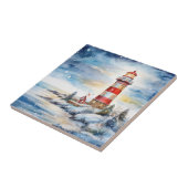 A Lighthouse in Winter Fliese (Seite)