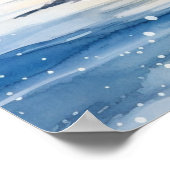 A Lighthouse in Winter Poster (Ecke)