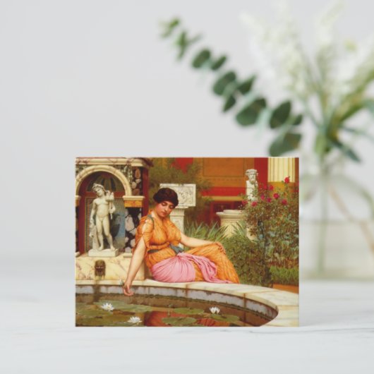 A Lily Pond - John William Godward Postkarte (Stehend Vorderseite)